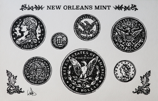 New Orleans Mint Limited Edition Print: Hand Signed and Numbered out of 50